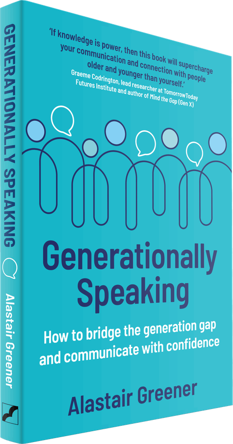 Generationally Speaking, the book by Alastair Greener
